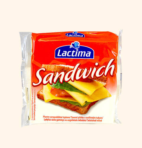 Сыр плавленый lactima с сендвич 130г (5901126011077)